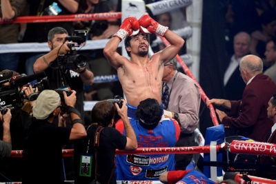 Pacquiao slaví vítězství / zdroj foto: HBO