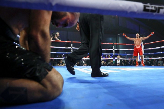 Pulev vs. Dinu / zdroj foto: Boxingscene.com