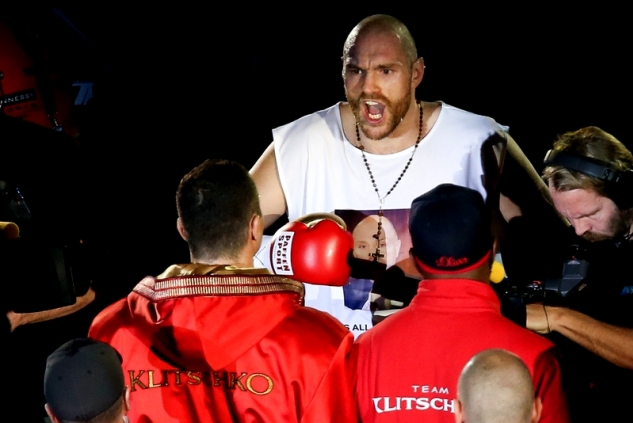 Tyson Fury před duelem s Vladimirem Kličkem