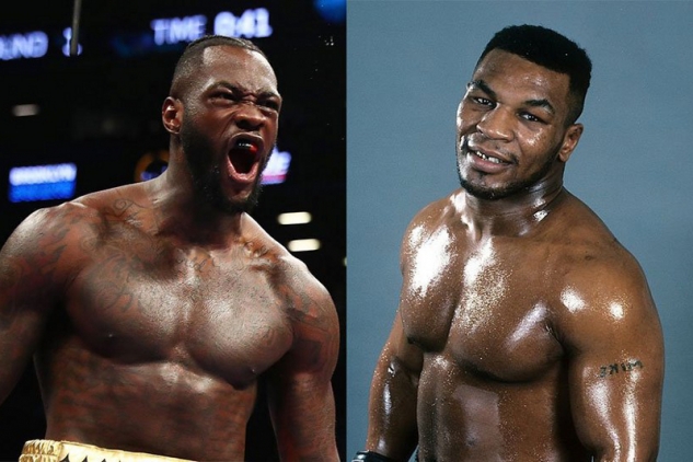 Deontay Wilder a Mike Tyson